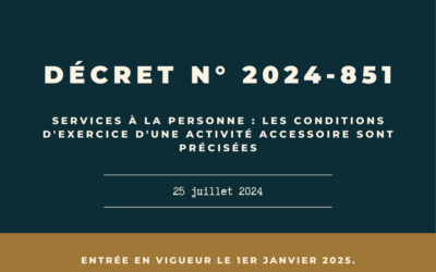 Modalités de dispense d’activité exclusive des services à la personne